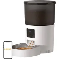 Rojeco Distributeur Automatique De Nourriture Pour Animaux Wifi Avec Caméra 3l
