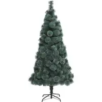 vidaXL Sapin de Noël artificiel pré-éclairé Vert 180 cm PET