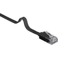 S-Conn câble patch CAT 6 de 0,5m Câble réseau plat Ethernet LAN DSL Câble plat