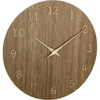 TFA-Dostmann TFA 60.3072.01 Horloge murale à quartz 298 mm x 41 bois clair (60.3072.01)