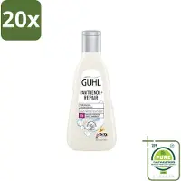 Guhl 20 flacons de shampooing réparateur Panthenol+, 250 ml - Lot de 20 pièces