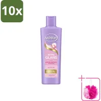 Unilever 10 flacons de shampooing Andrélon Extra Brillance, 250 ml, lot économique (10 pièces)