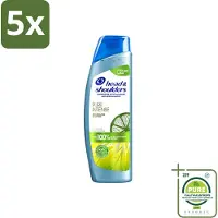 Head & shoulders 5 flacons de shampooing antipelliculaire Pure Intense, contrôle de l'excès de sébum, 250 ml - Lot de 5