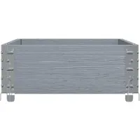 vidaXL Jardinière Gris 100x50 cm Pin massif