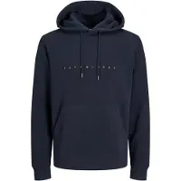 Jack & Jones Sweat-shirt 'JJEStar' bleu marine / orange