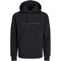 Jack & Jones Sweat-shirt 'JJEStar' noir / blanc
