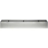 vidaXL Muret de soutènement, 8 pièces, 300 x 100 x 50 cm, acier inoxydable, argenté