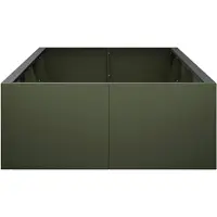vidaXL Muret de soutènement, 8 pièces, 300 x 100 x 50 cm, acier, vert olive
