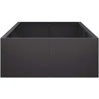 vidaXL Muret de soutènement, 8 pièces, 300 x 100 x 40 cm, acier, noir