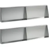vidaXL Muret de soutènement, 4 pièces, 80 x 12 x 30 cm, acier galvanisé, argenté