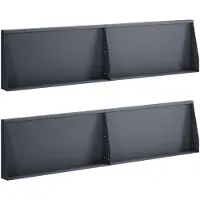vidaXL Muret de soutènement, 4 pièces, 80 x 12 x 40 cm, acier, anthracite