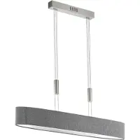 Eglo Lampe suspendue ovale Romao nickel et chrome