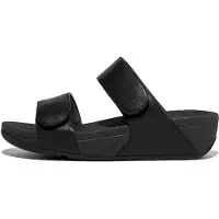 FitFlop Tongs Lulu Adjustable Leather Slides femmes - Noir - 39