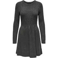 ONLY Robes en maille 'ONLFia' gris foncé