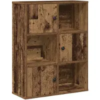 vidaXL Bibliothèque vieux bois 60x24x76,5 cm bois d'ingénierie