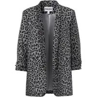 Pieces Blazer 'PCBosella' gris foncé / noir