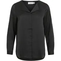 Vila Ellette Long Sleeve Shirt Noir 36 Femme