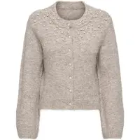 ONLY Cardigan 'ONLMiggie' cappuccino / blanc perle