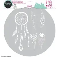 Aladine Pochoir textile en Plastique - Attrape-rêves - Entre 95 et 20 cm
