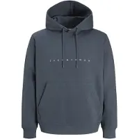 Jack & Jones Sweat-shirt 'JJEStar' graphite / blanc