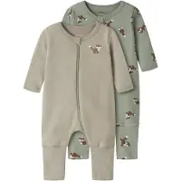 Name it Pyjama marron / taupe / vert pastel / blanc