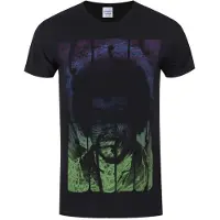 Jimi Hendrix T-Shirt Swirly Text Homme Noir