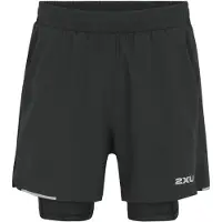 2XU Aero Mesh 5´´ 2 In 1 Shorts Noir L Homme