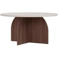 CALICOSY - Table basse avec plateau rond D80 cm - CLOVER