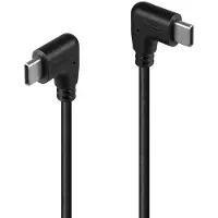 Lindy 32008 Câble USB 2.0 Type C, 2 x 90° coudé 0,5m