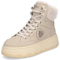 Blauer Chaussures de randonnée pour femmes USA, bottines à lacets, couleur beige, style décontracté