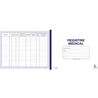 ELVE Cahier piqué "Registre médical", 60 pages