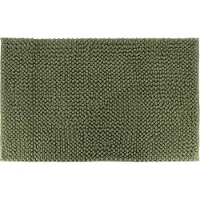 Tendance Tapis de salle de bain Vert Kaki en Microfibre Boules 50 x 80 cm