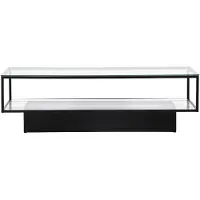 Ebuy24 Maglehem Table basse avec plateau 60x130 cm, verre.