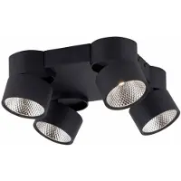 Paul Neuhaus Plafonnier Pure Nola 4 lumières noir