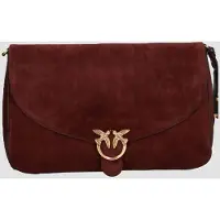 Pinko Sac en daim, modèle "Love Birds", couleur bordeaux, pour femme