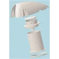 PLASTIMO Streamlined Dorade Box Vent Cover Cap Spare Part Clair