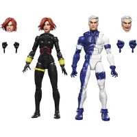 Hasbro Figurines Marvel Legends Avengers, lot de 2 : Black Widow et Quicksilver, 15 cm