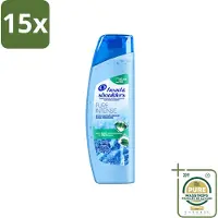 Head & shoulders 15 flacons de shampooing antipelliculaire Pure Intense, effet rafraîchissant, 250 ml - Pack économique - 15 pièces