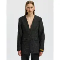 Selected Laine Mélangée Blazer Femme Gris 42