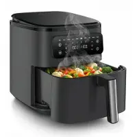 Seeger Steamfry Sgr1007bk - Friteuse À Air Chaud Avec Fonction Vapeur Noir 7 L