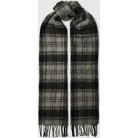 Selected 100 % Laine Écharpe Homme Gris ONE SIZE