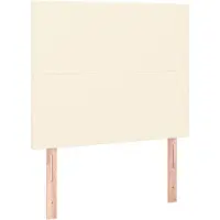 vidaXL Têtes de lit 2 pcs. Crème 90x5x78/88 cm Similicuir