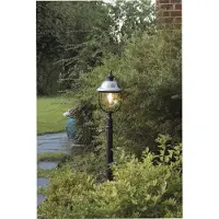 Konstsmide Lampe de terrasse Parma 125cm en acier inoxydable avec du noir