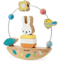 Janod Jouet en bois Looping Basculo lapin pure