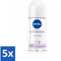 Nivea - Déodorant à bille - Fresh Sensation - Anti-transpirant 72 heures - 50 ml - Pack avantage - 5 pièces