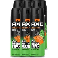 Axe 6 vaporisateurs déodorants Jungle Fresh - 150 ml - Pack avantage - 6 pièces