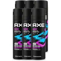 Axe 6 sprays corporels Marine, senteur Brise Marine et Sauge, 150 ml, lot avantageux de 6 pièces