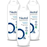Neutral 3 shampooings neutres à 0% pour cheveux normaux - 250 ml - Pack économique - 3 pièces