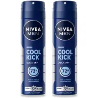 Nivea 2 x Déodorant spray MEN Cool Kick, 150 ml - Pack avantage - 2 pièces
