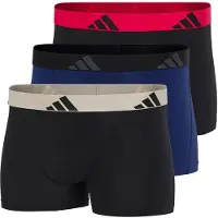 Adidas Underwear Active Flex Cotton Trunks Boxers 3 Units Multicolore S Homme
